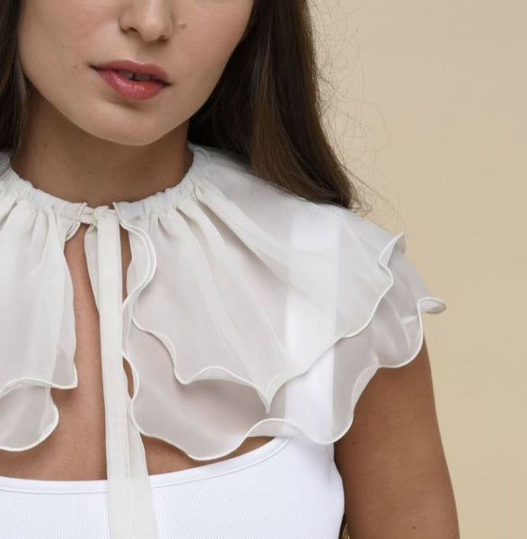 muguet frill sailor collar blouson WHITE ジャケット・アウター