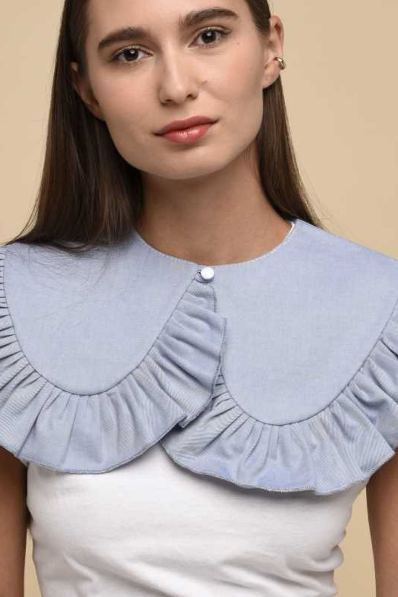 PETAL COLLAR - JEANS