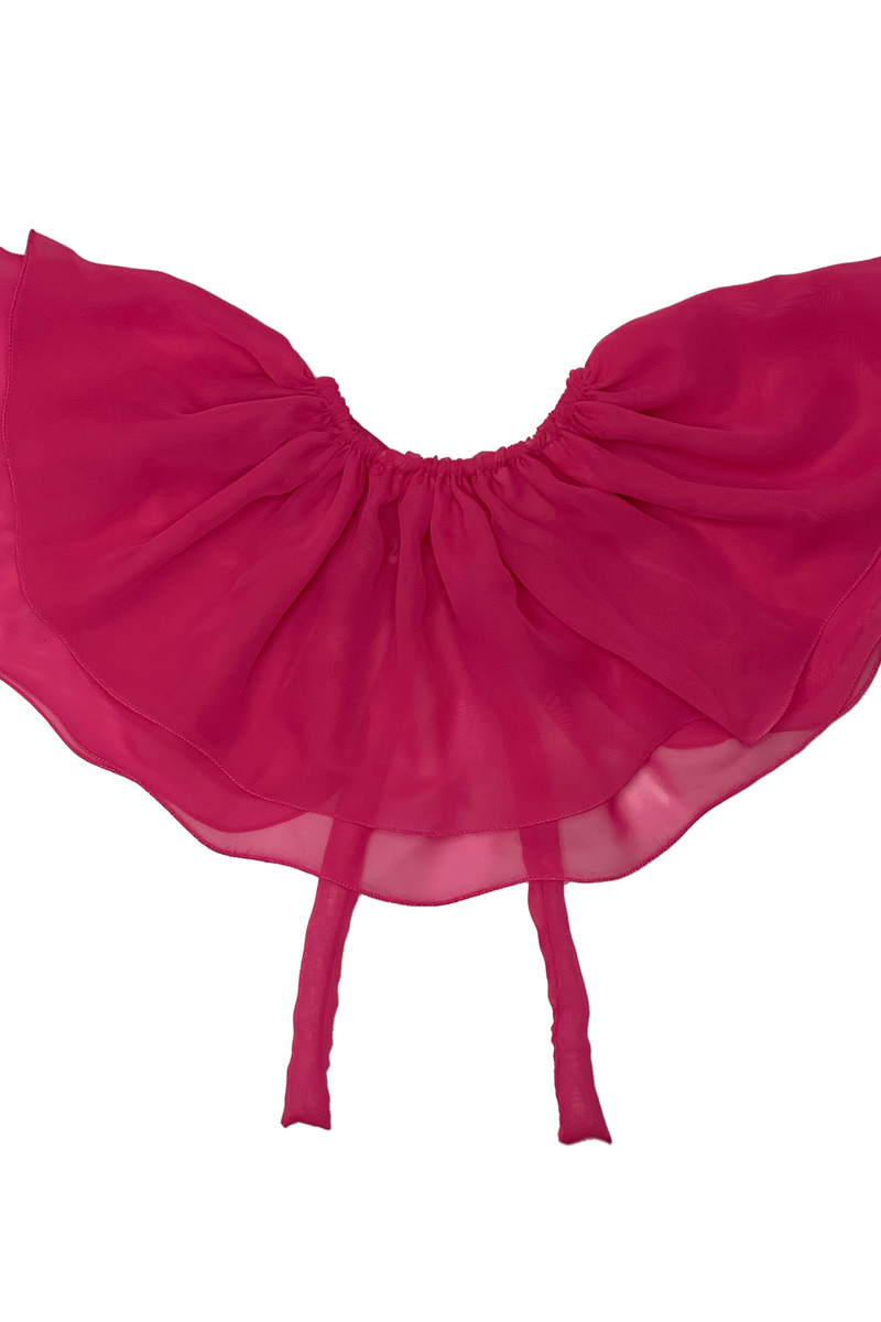 CHIFFON COLLAR - FUCHSIA