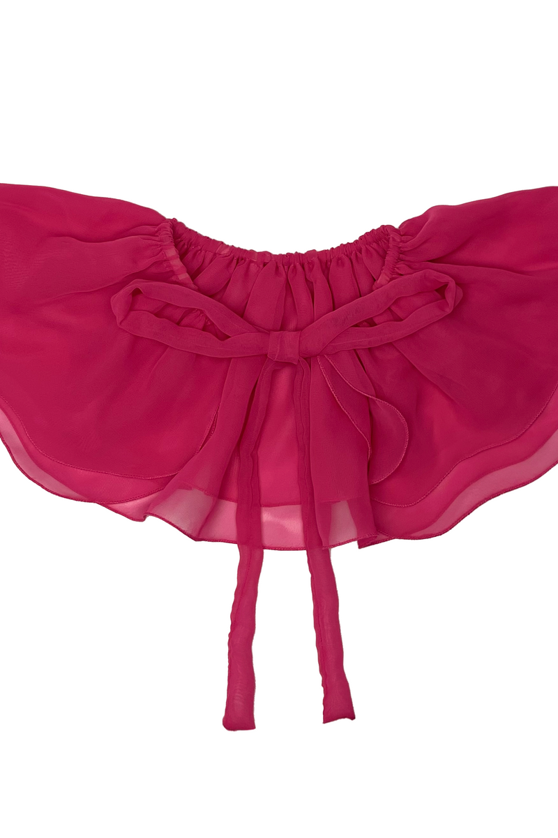 CHIFFON COLLAR - FUCHSIA