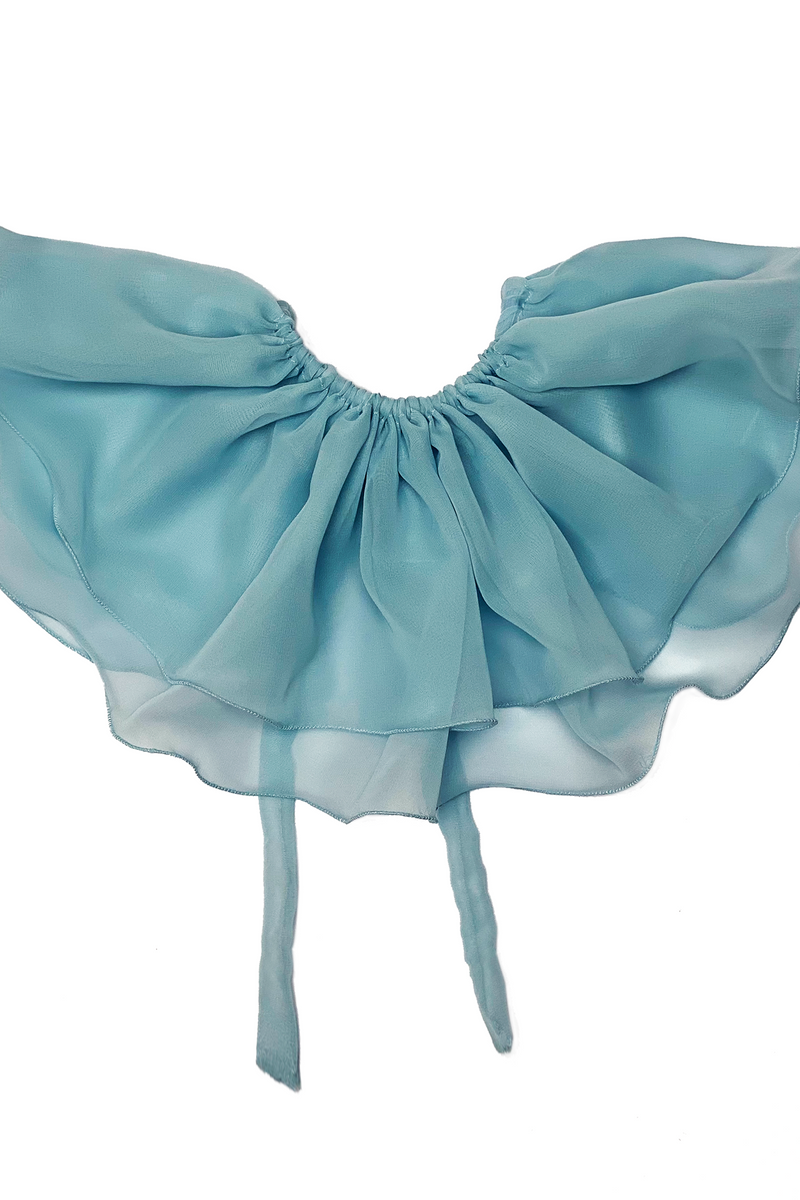 CHIFFON COLLAR - LIGHT BLUE