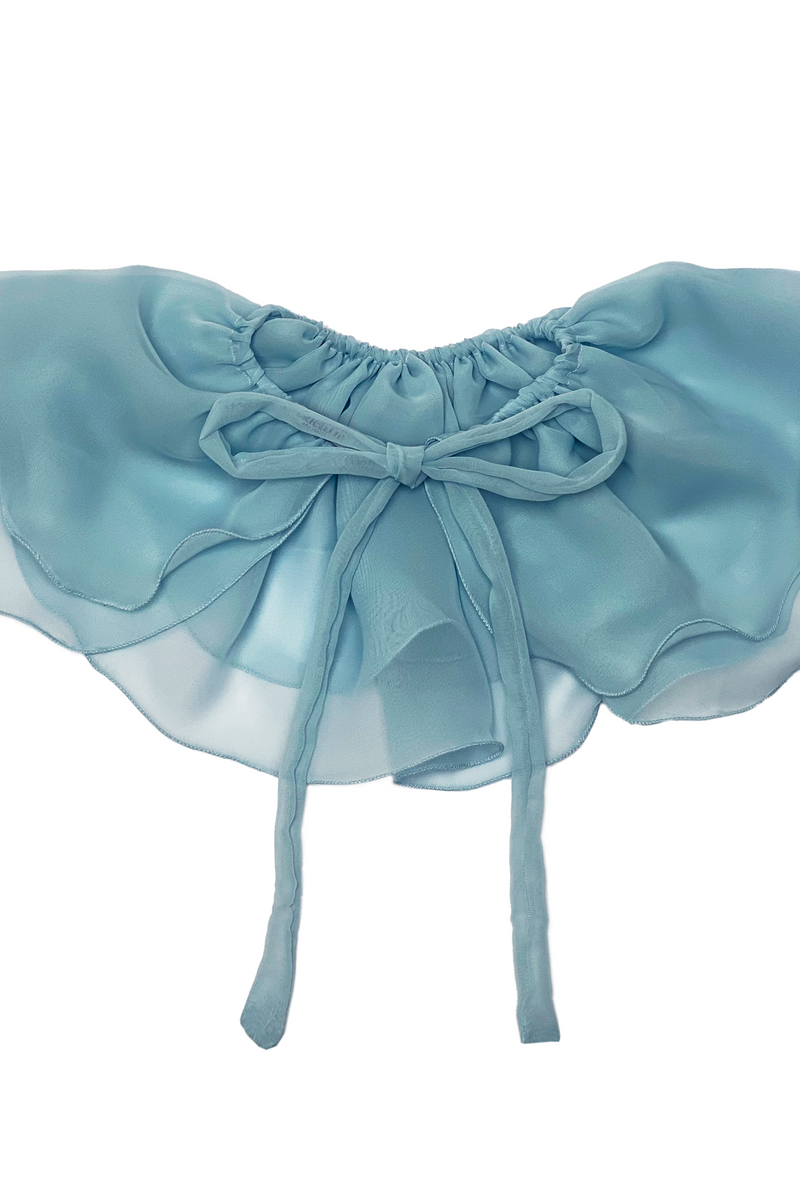 CHIFFON COLLAR - LIGHT BLUE
