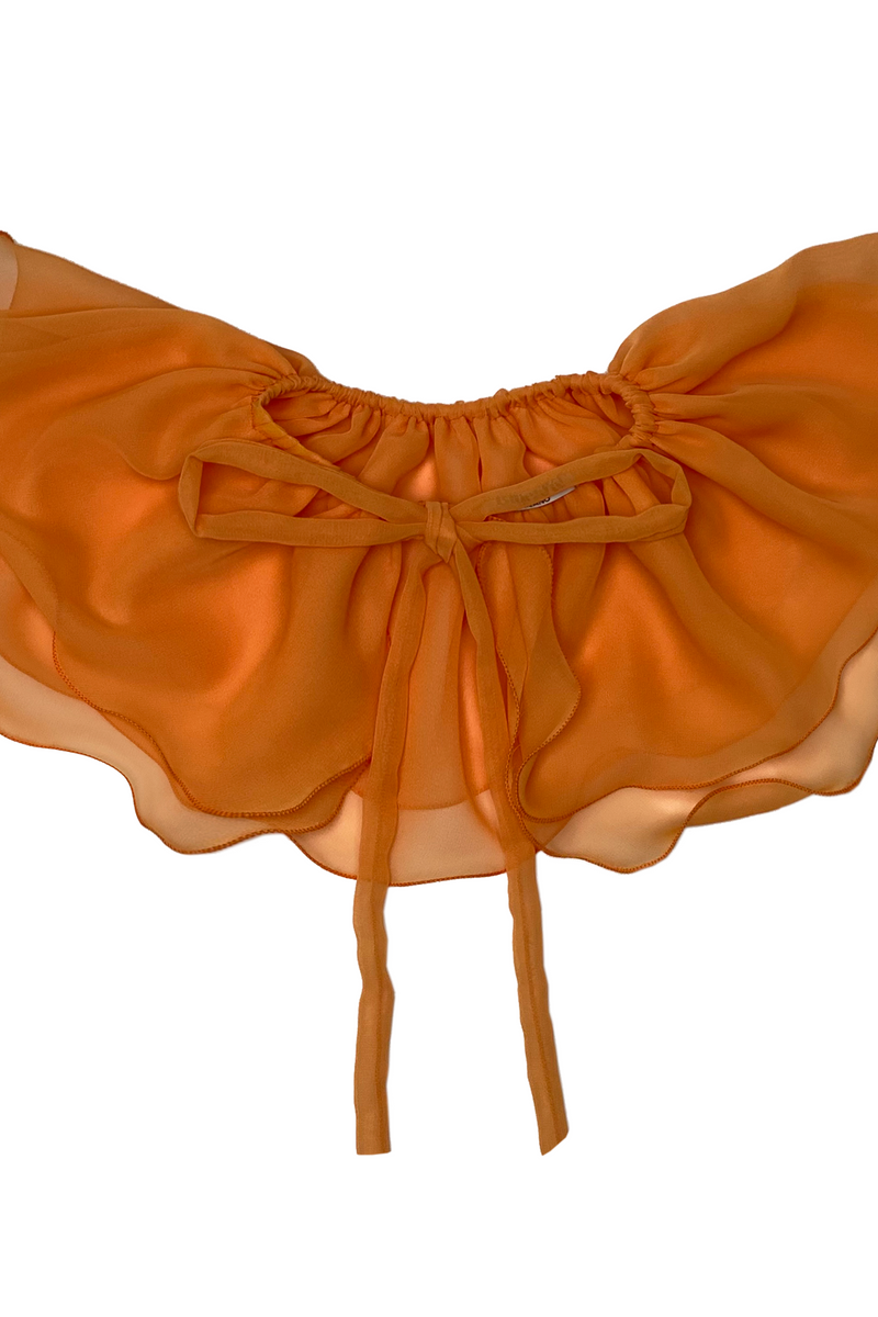 CHIFFON COLLAR - ORANGE