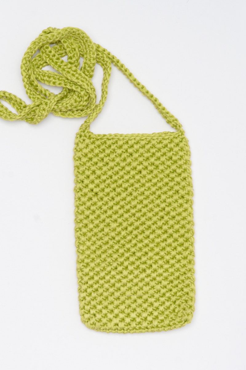 MOBILE CASE WITH STRAP - GREEN